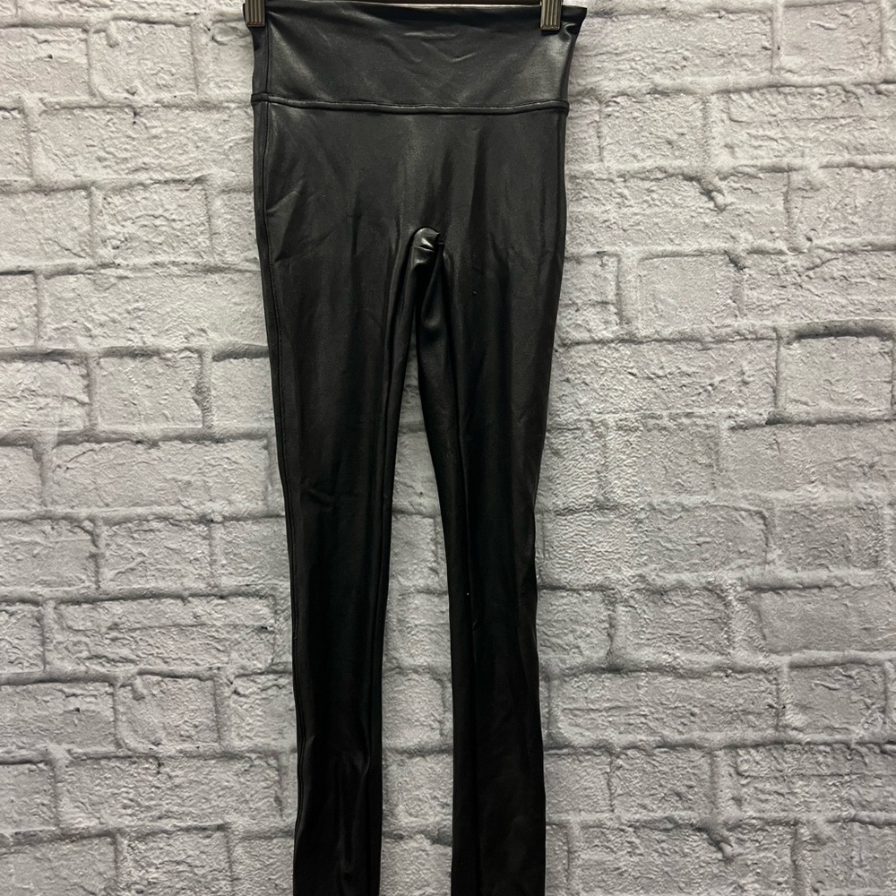 Black Faux Leather Leggings